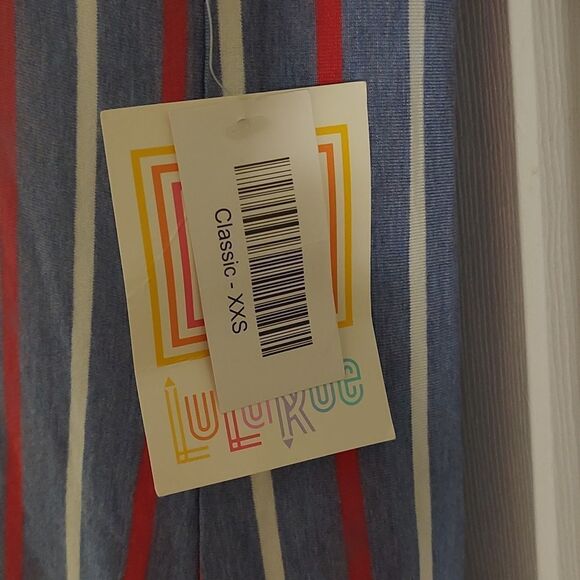 LulaRoe striped classic tunic Sz XXS - Picture 4 of 5